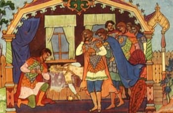 Сказка о мертвой царевне и о семи богатырях читать текст полностью с картинками